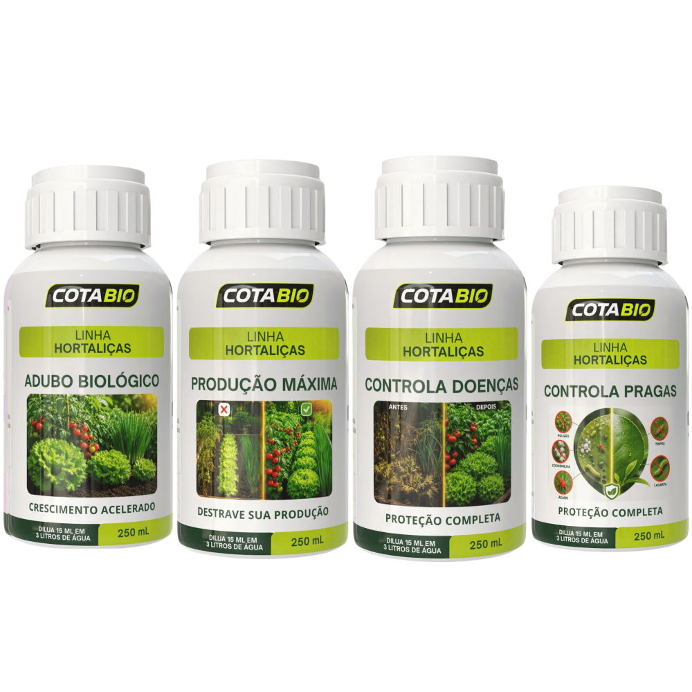 Kit Completo Horta ( 4 Frascos )