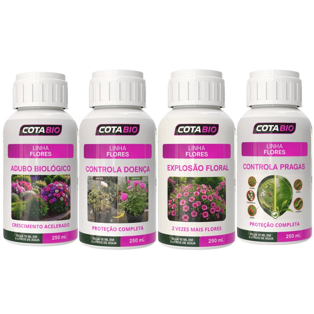 Kit Completo Flores ( 4 FRASCOS )