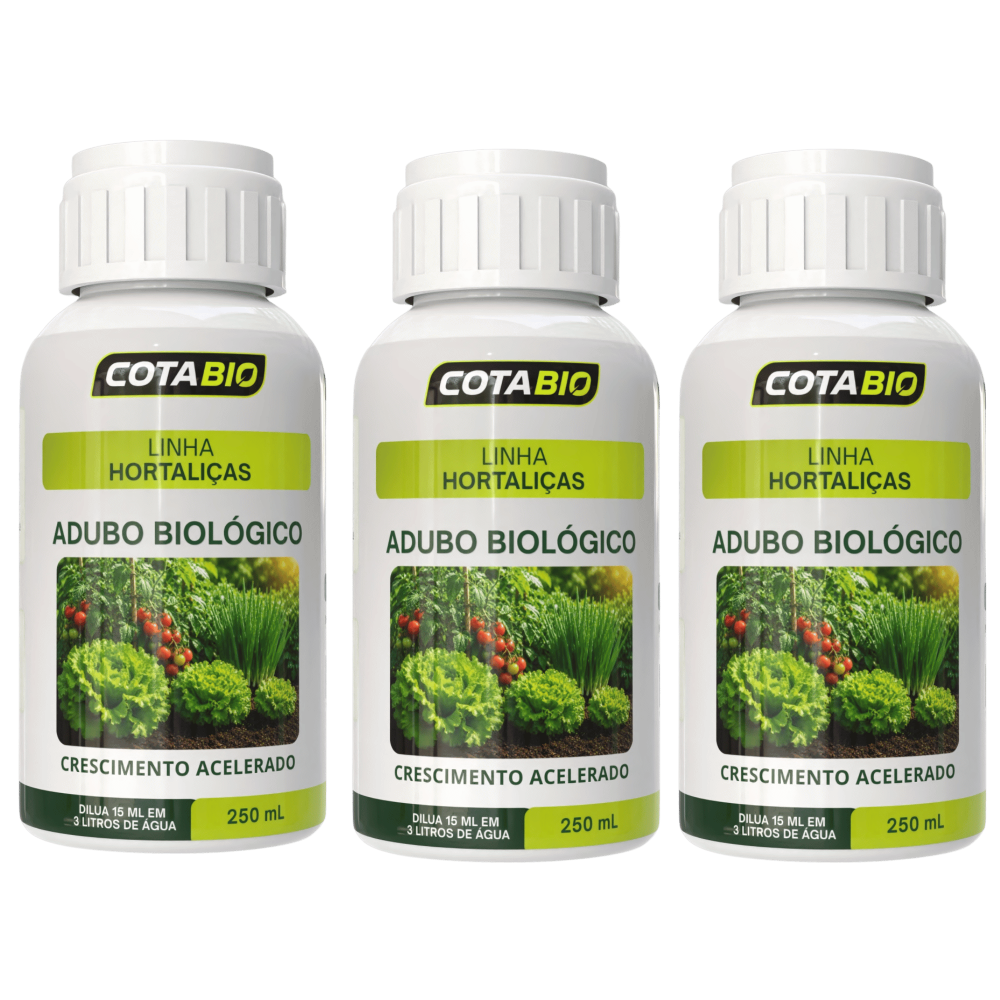 Combo Horta: Adubo Biológico ( 3 Frascos )