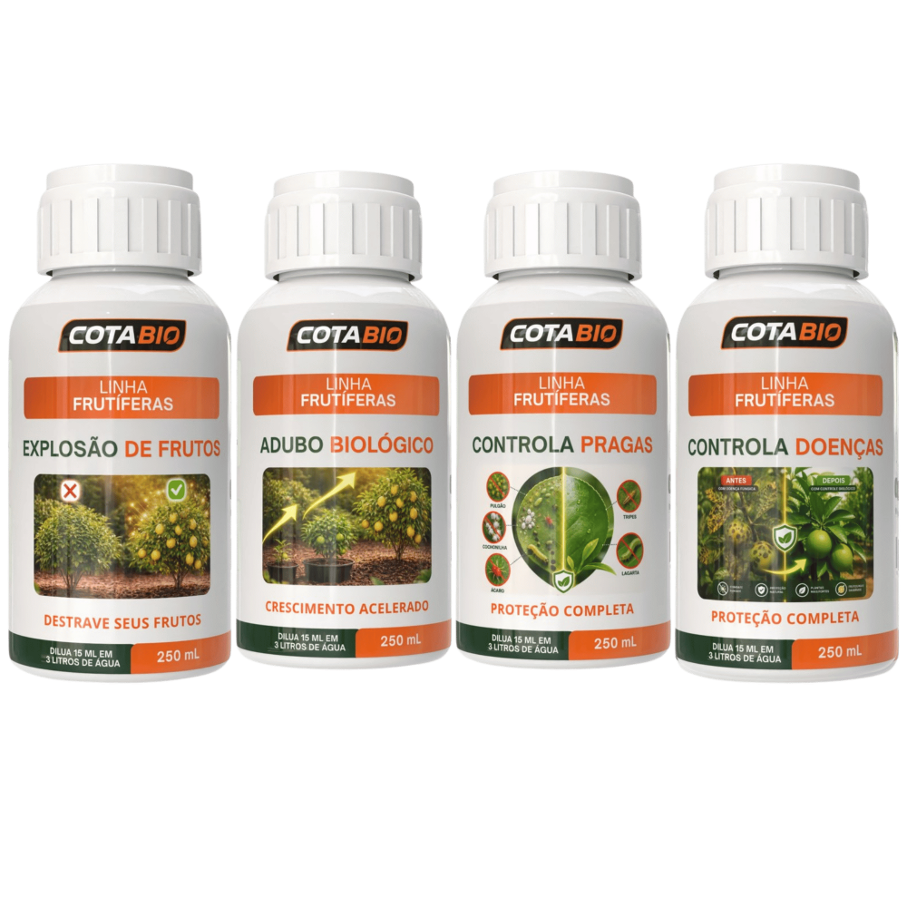 Kit Completo Frutas ( 4 Frascos )