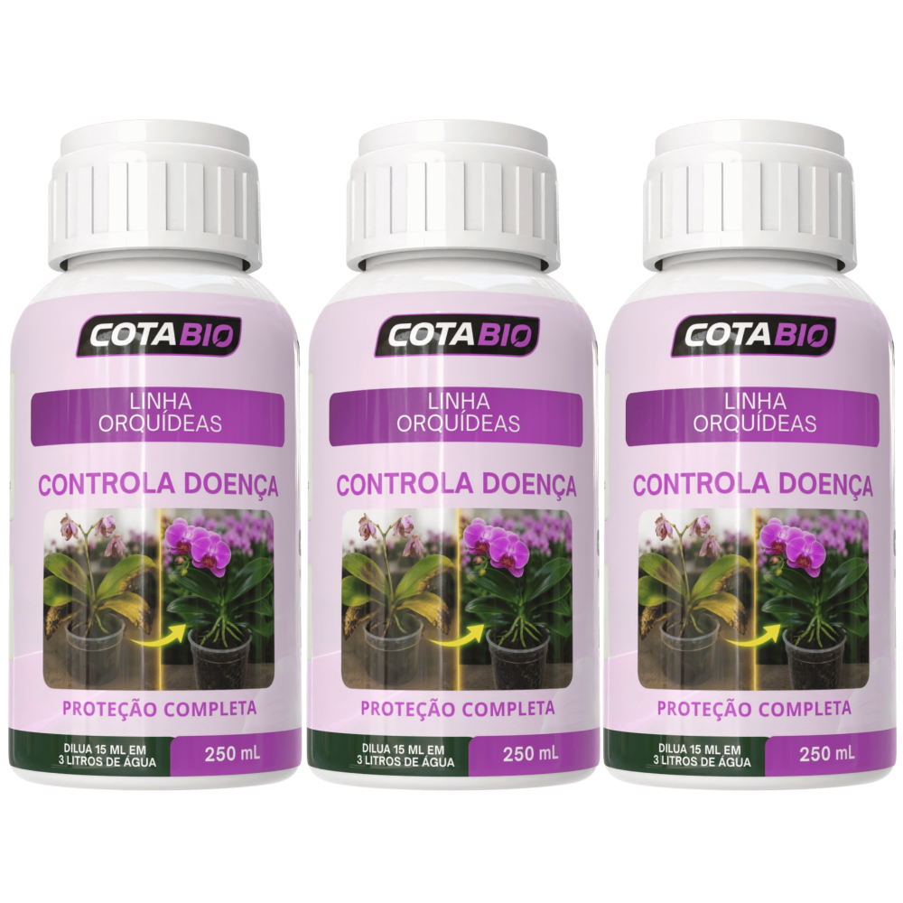 Combo Orquídeas: Controla Doenças ( 3 Frascos )