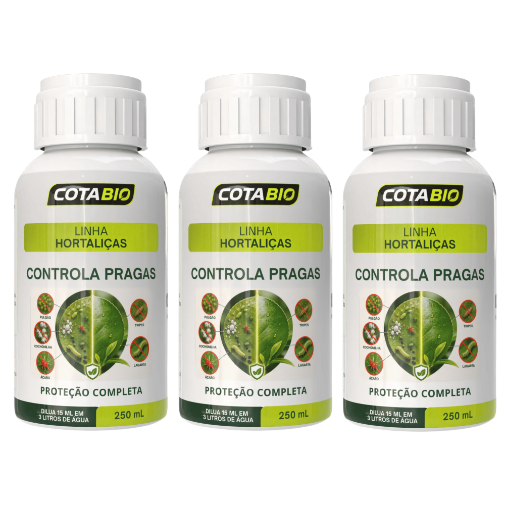 Combo Horta:  Controla Pragas ( 3 Frascos )