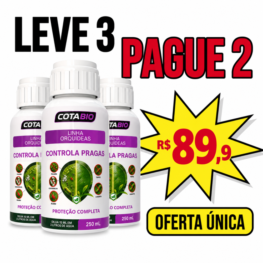 KIT ORQUÍDEA CONTROLA PRAGA PAGUE 2, LEVE 3