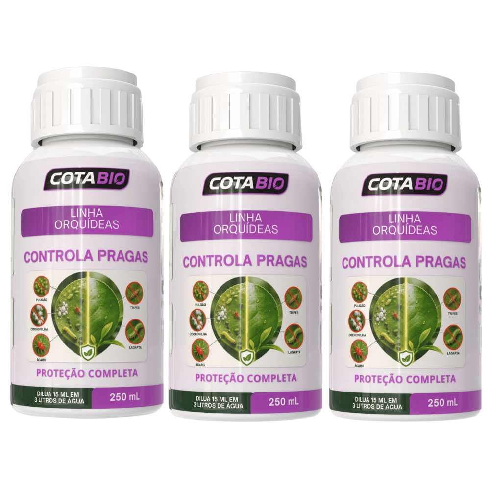 Combo Orquídeas: Controla Pragas ( 3 Frascos )