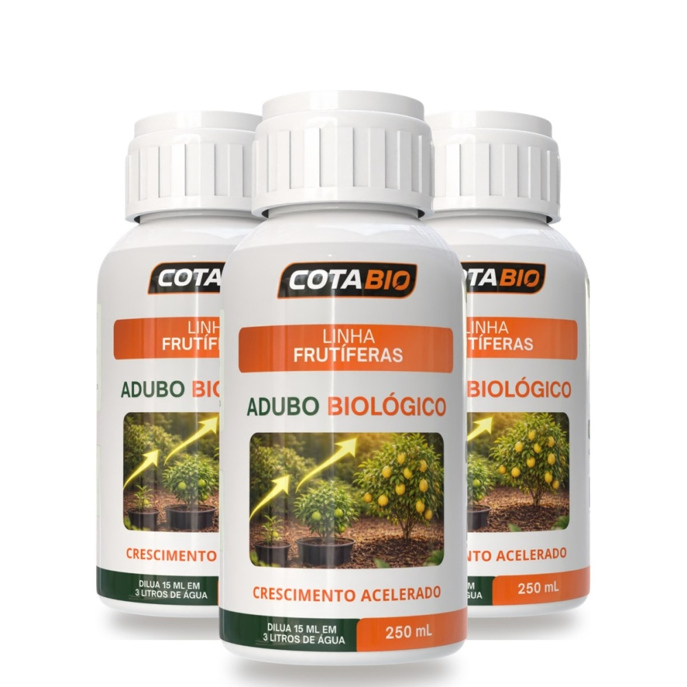 Combo Frutas: Adubo Biológico ( 3 Frascos )