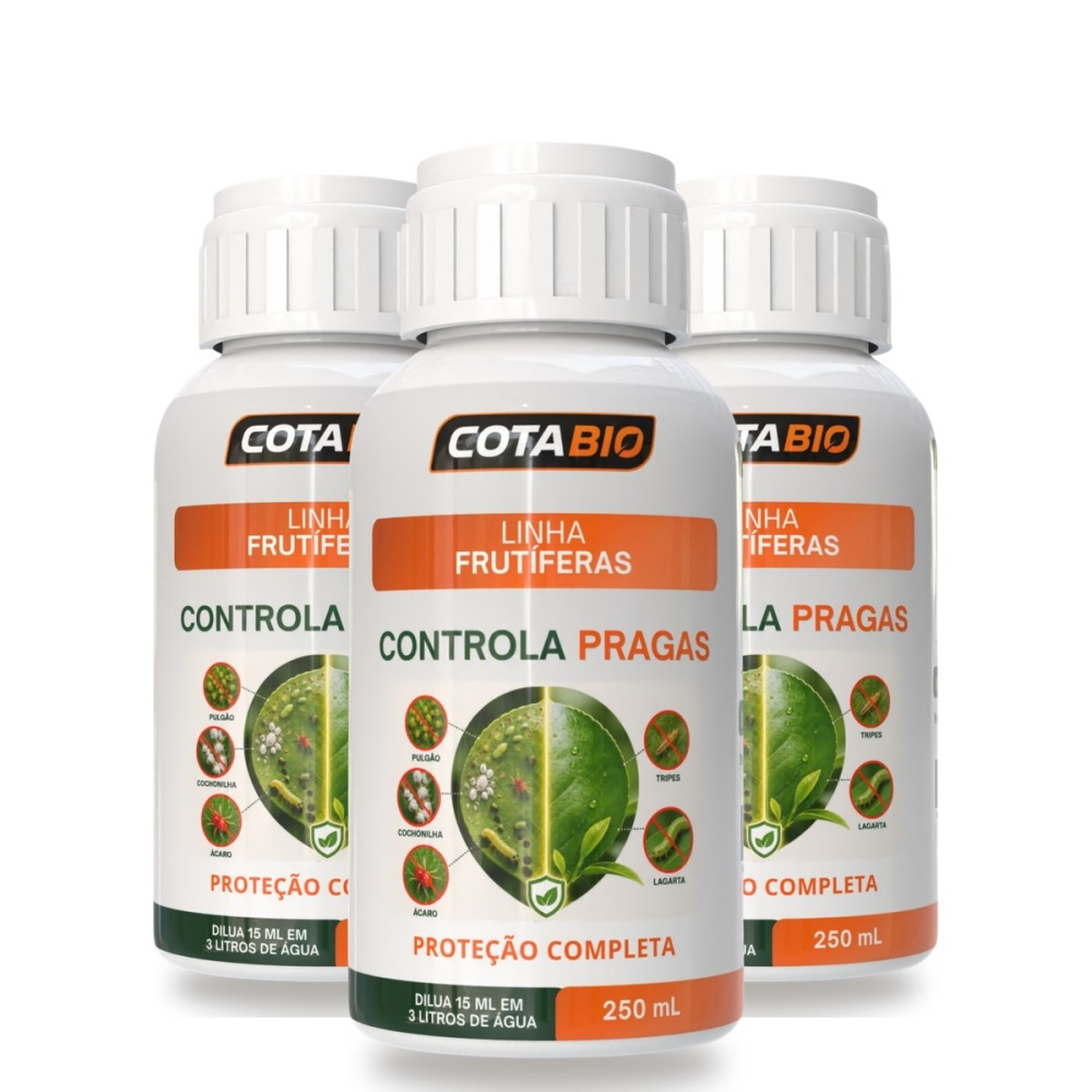 Combo Frutas: Controla Pragas ( 3 Frascos )