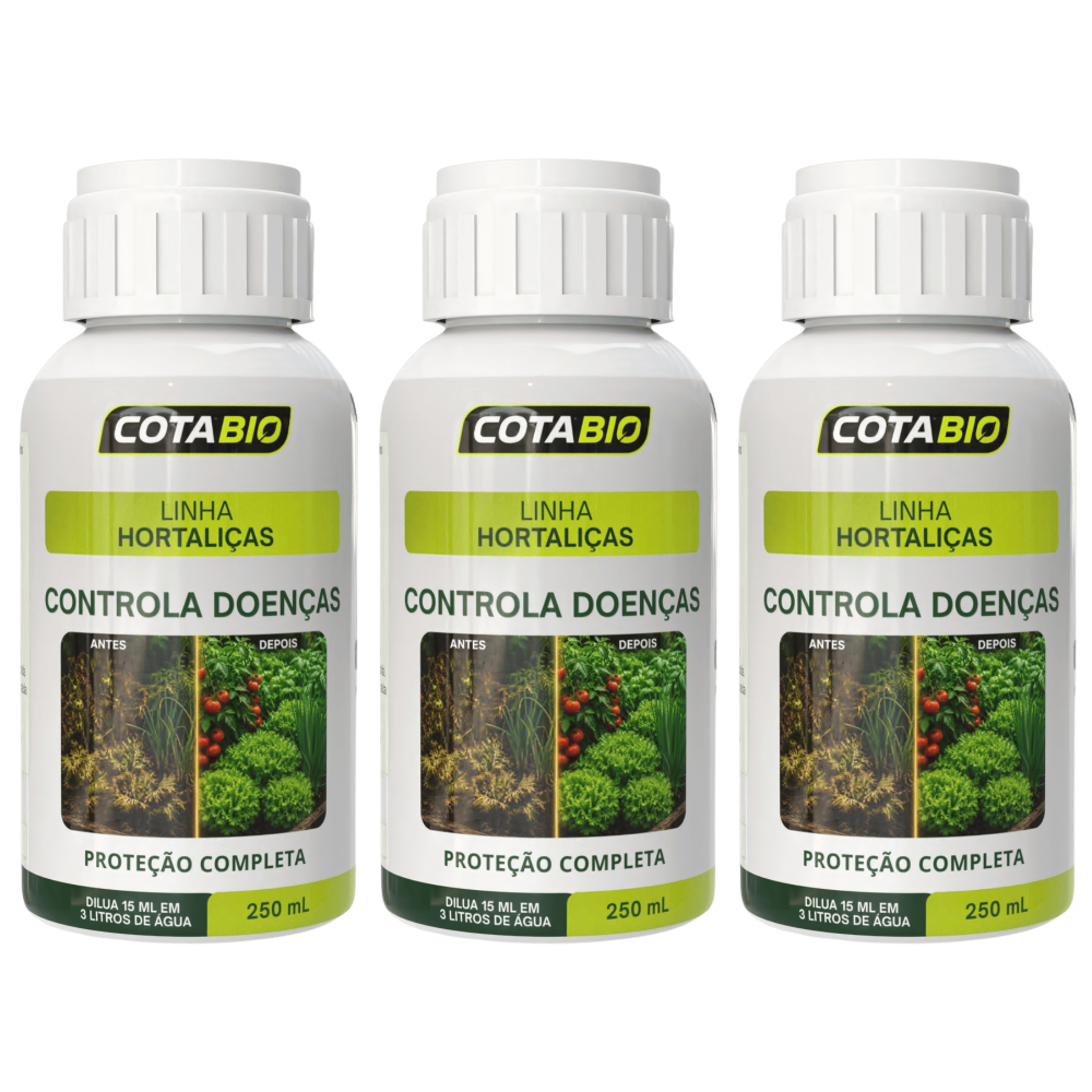 Combo Horta:  Controla Doenças ( 3 Frascos )