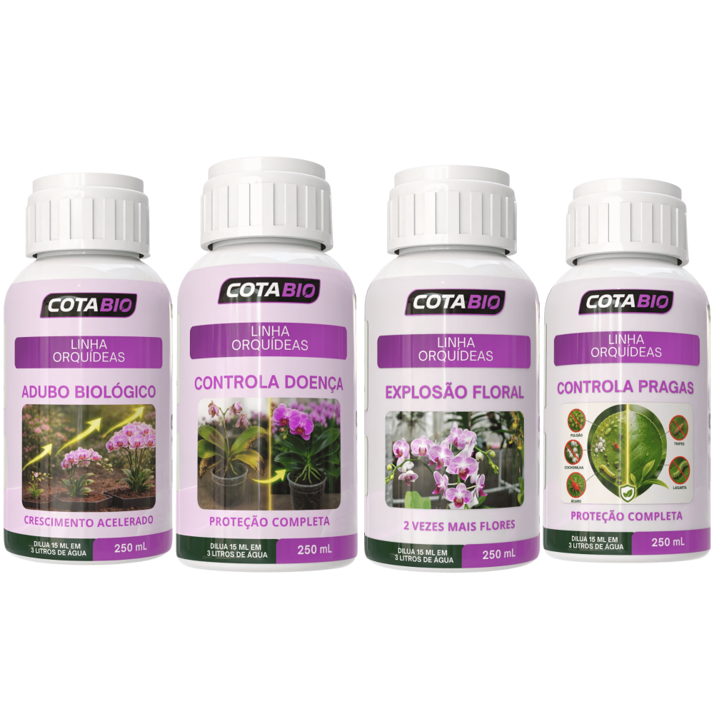 Kit Completo Orquídea ( 4 Frascos)