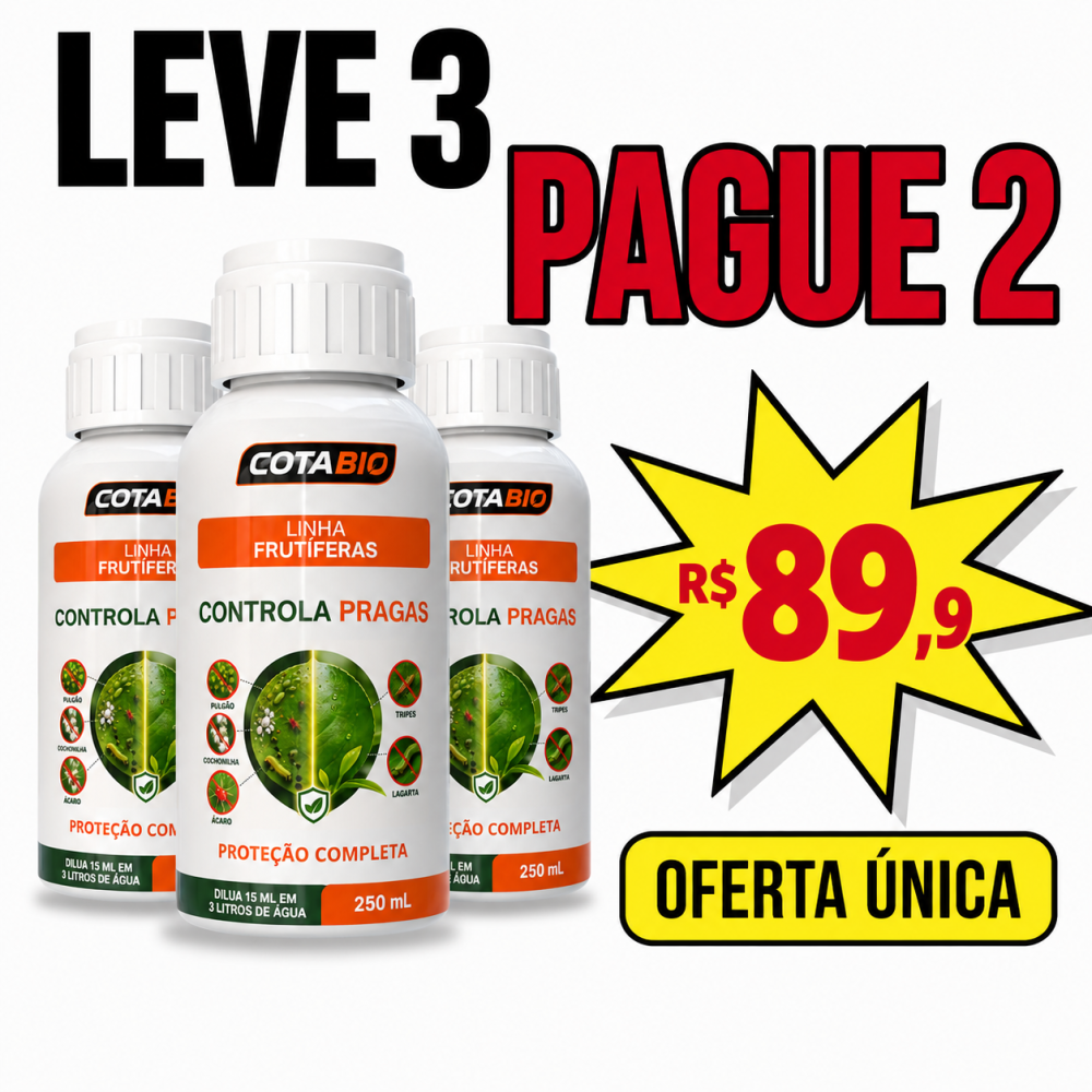 KIT FRUTAS CONTROLA PRAGA PAGUE 2, LEVE 3