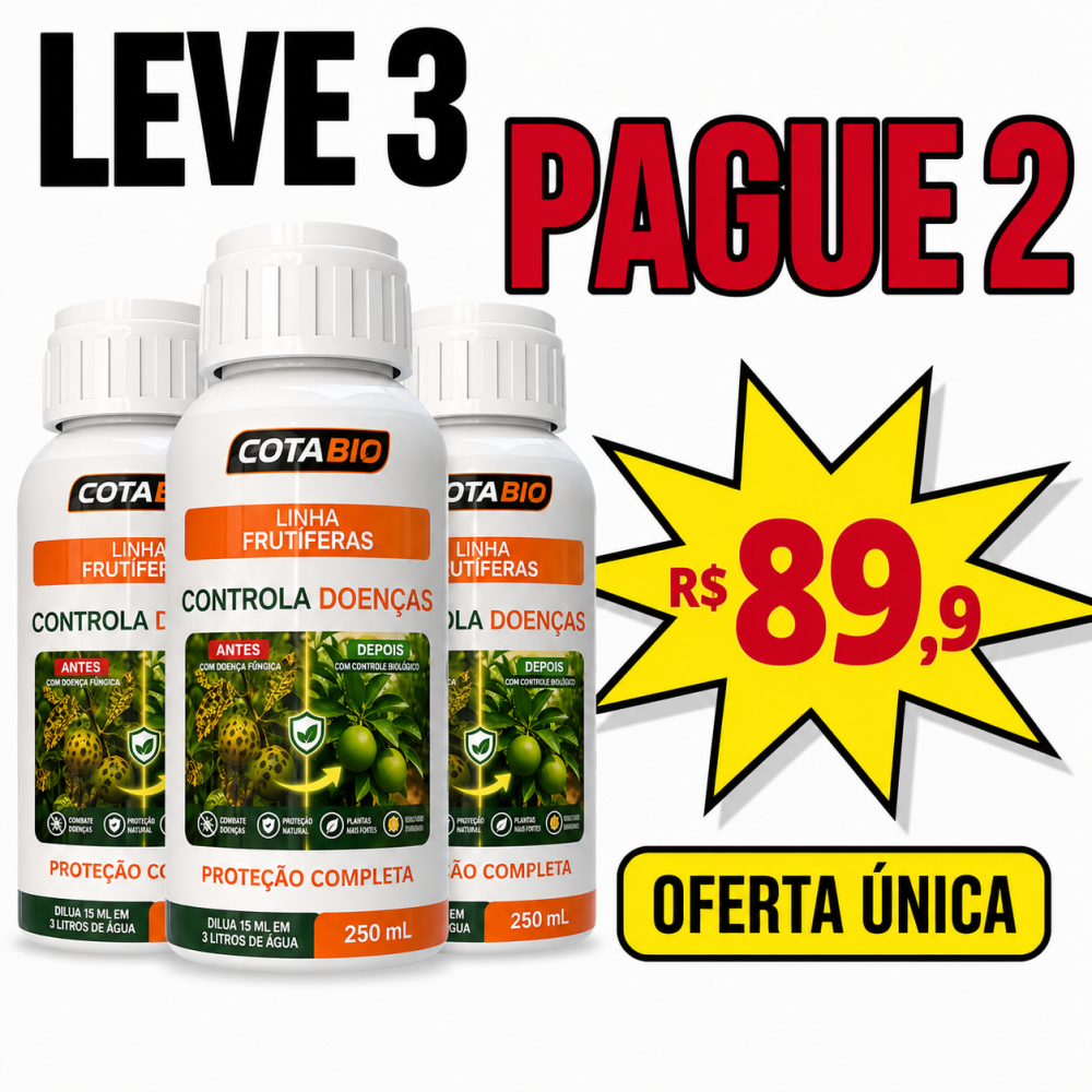 KIT FRUTAS CONTROLA DOENÇA PAGUE 2, LEVE 3